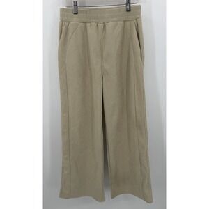 Halara High Waisted Pockets Straight‎ Leg Mop Corduroy Crockery Tan Small Petite